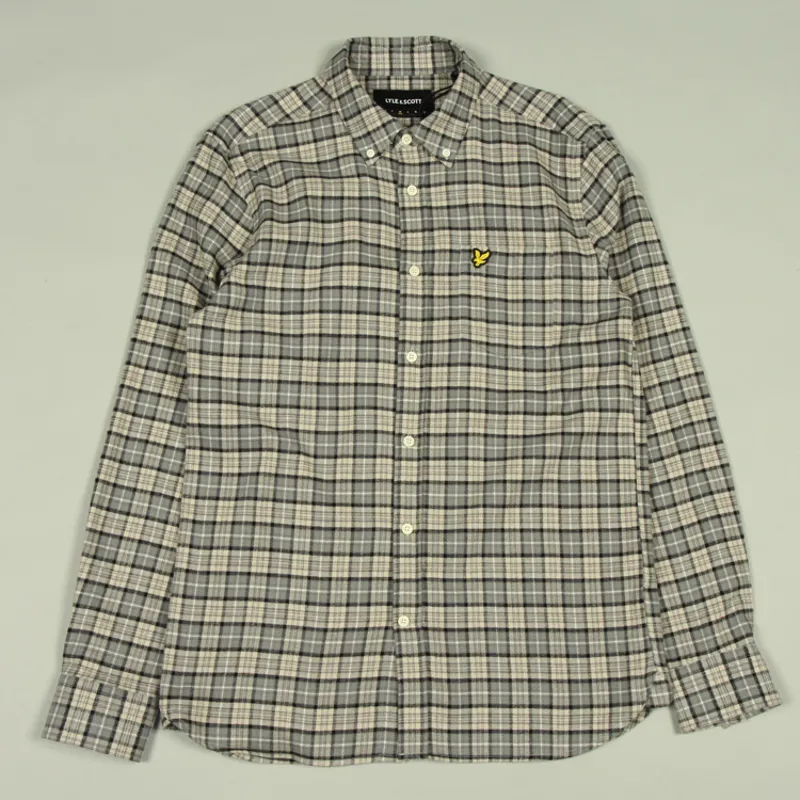Lyle and Scott Check Flannel Shirt - Cove